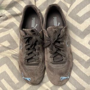 Brown Puma sneakers
